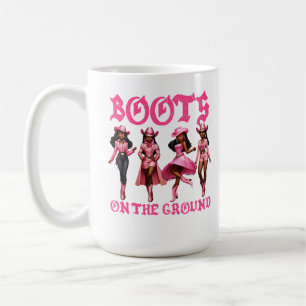 Boots on the Ground – Black Cowgirl Edition Coffee Mug