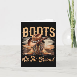 Boots On The Ground Black Cowgirl Melanin Women Card