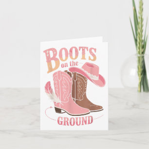 Boots On The Ground Black Cowgirl Western Where Th Card