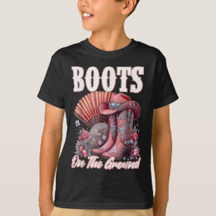 Boots On The Ground Boot Cowboy Western Cowgirl Me T-Shirt