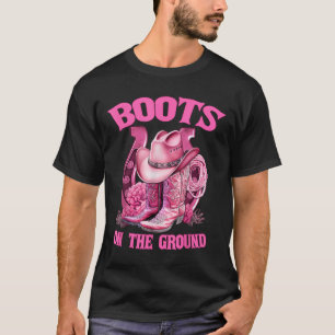 Boots On The Ground Country Western Cowboy Cowgirl T-Shirt