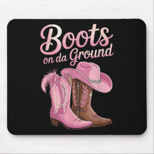 Boots On The Ground, Cowgirl Line Dance, Boot Cowb Mouse Pad