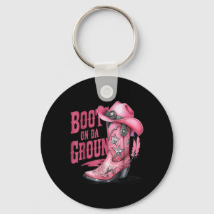 Boots On The Ground Dancing Western Cowgirl Countr Keychain