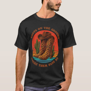 Boots On The Ground Fans Where Them Fans At Graphi T-Shirt