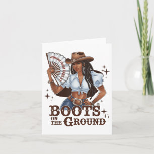 Boots On The Ground Linedance Card