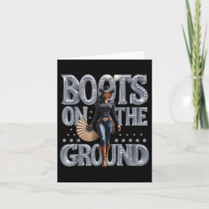 Boots On The Ground Linedance Western Cowgirl Boot Card