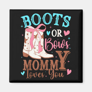 Boots or Bows Gender Reveal Decorations Mommy Magnet