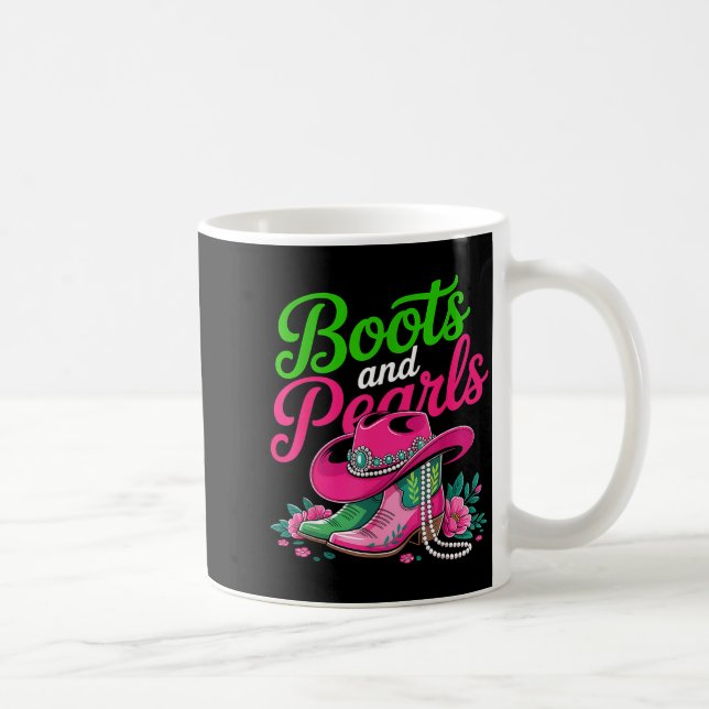 Boots To The Ground Nk Cowgirl  Coffee Mug (Right)