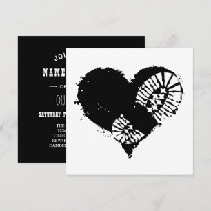 bootstomp heart invitation