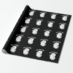 Bootylicious Funny Ghost Pun  Wrapping Paper