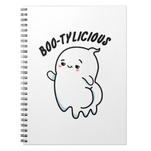 Bootylicious Funny Halloween Dancing Ghost Pun Notebook