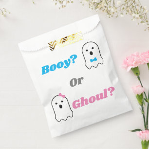 Booy or Ghoul Halloween Ghost Gender Reveal Favour Bag