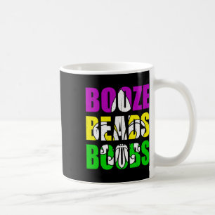 Booze Breast Beads Mardi Gras Women Men Adults Coffee Mug