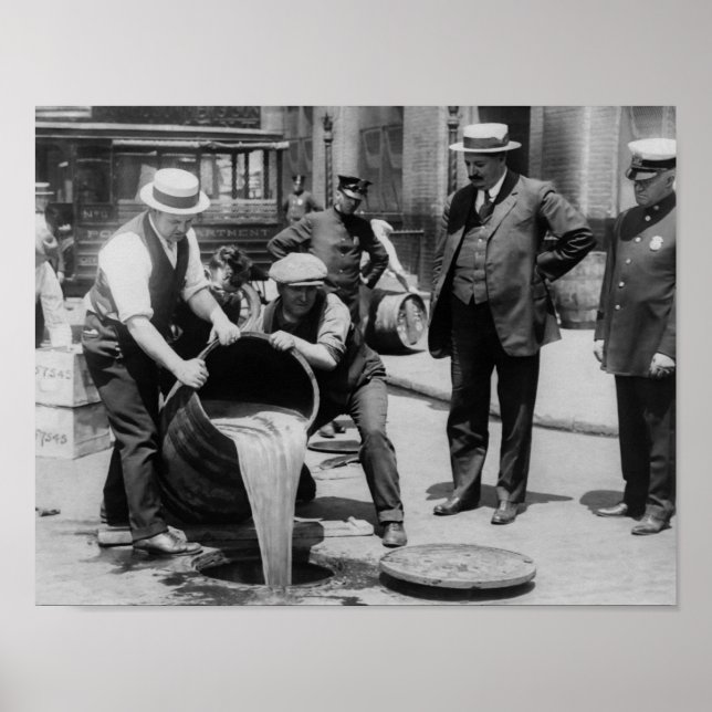 Booze Dump - Vintage Prohibition Photo Poster (Front)
