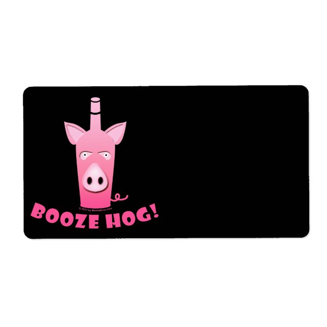 BOOZE HOG AVERY LABEL & TAGS (Front)