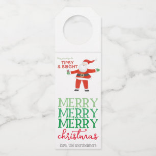 Boozy Santa Bottle Tags