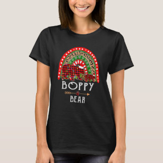 Boppy Bear Christmas Rainbow Leopard Family Christ T-Shirt