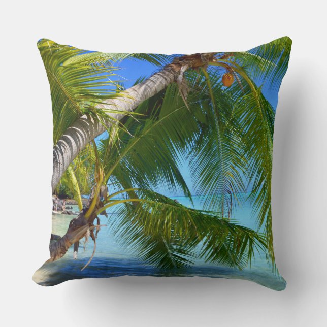 Bora-Bora 1 Throw Pillow (Front)