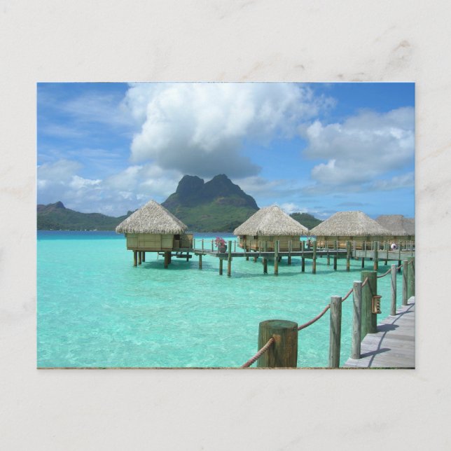 Bora Bora Bungalow Postcard (Front)