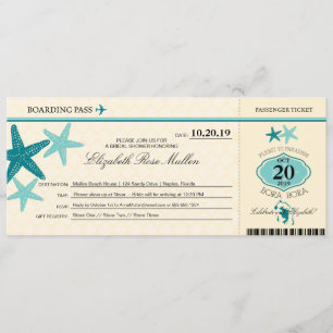 Bora Bora Fête des mariées Carte d'embarquement