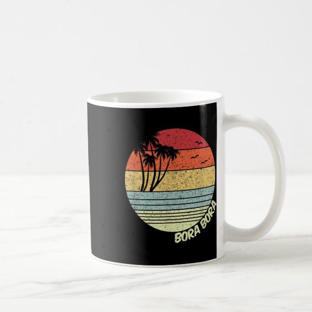Bora Bora French Polynesia Beach Vacation Souvenir Coffee Mug (Right)