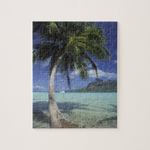 Bora Bora, French Polynesia Mt. Otemanu seen Jigsaw Puzzle