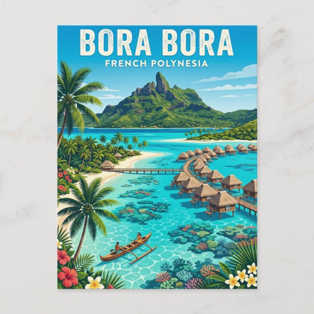 Bora Bora French Polynesia Postcard (Front)