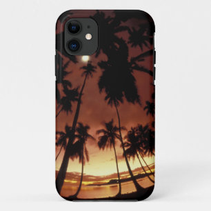 Bora Bora, French Polynesia Sunset shot through iPhone 11 Case