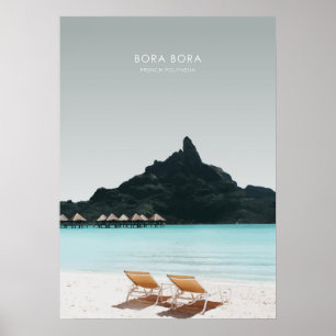 Bora Bora, French Polynesia Travel Artwork Poster
