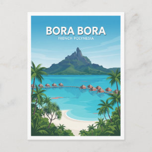 Bora Bora, French Polynesia Vaitape Postcard