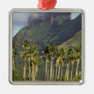 Bora Bora, French Polynesia Waterfront scene and Metal Ornament