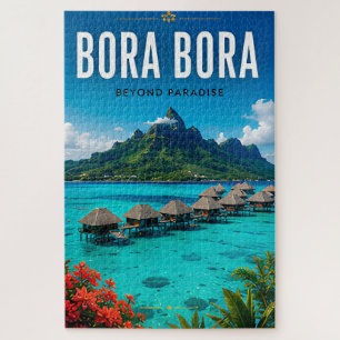 🏝️ Bora Bora Lagoon Escape Tropical Jigsaw Puzzle