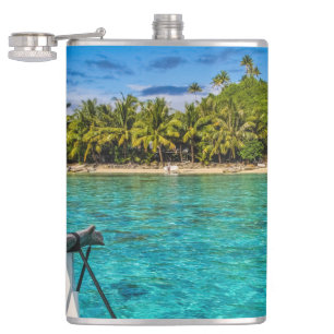 Bora Bora lagoon Hip Flask