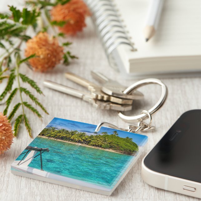 Bora Bora lagoon Keychain (Front Right)