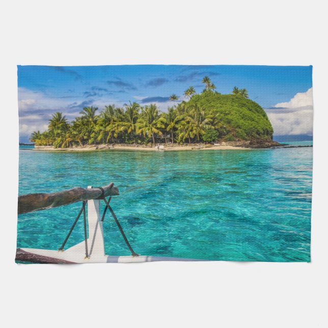 Bora Bora lagoon Kitchen Towel (Horizontal)