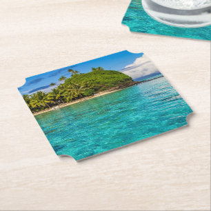 Bora Bora lagoon Paper Coaster