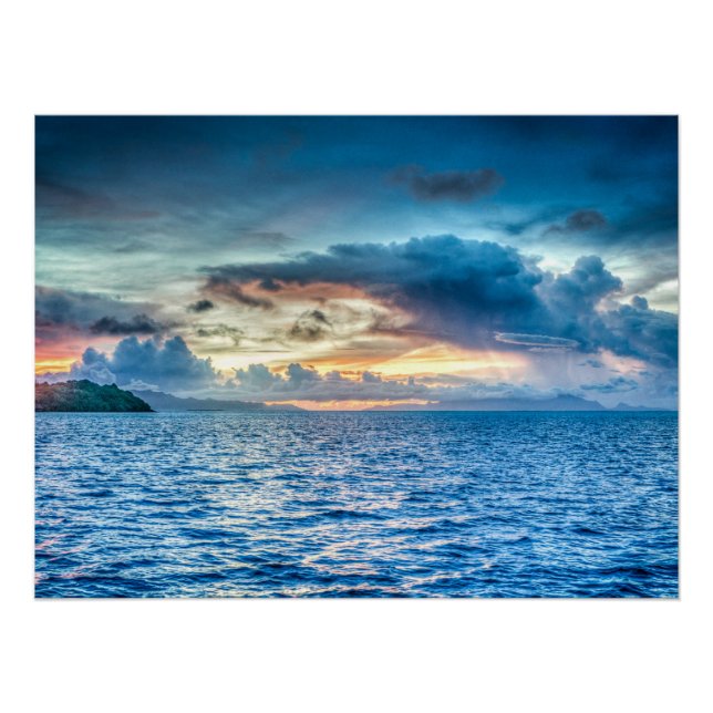 Bora Bora Ocean View Photograph Poster (Front)