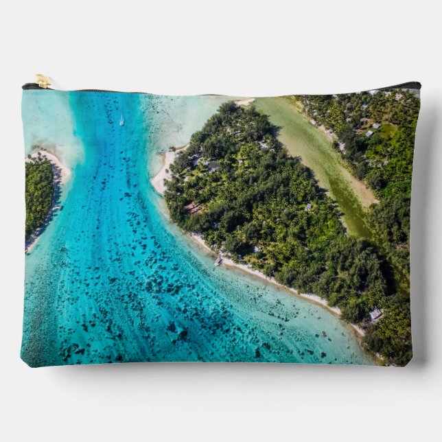 Bora Bora - Pathway To The Ocean Accessory Pouch (Front)