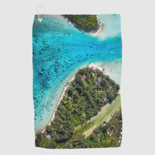 Bora Bora - Pathway To The Ocean Golf Towel