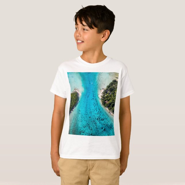 Bora Bora - Pathway To The Ocean T-Shirt (Front Full)