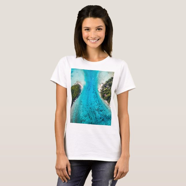 Bora Bora - Pathway To The Ocean T-Shirt (Front Full)