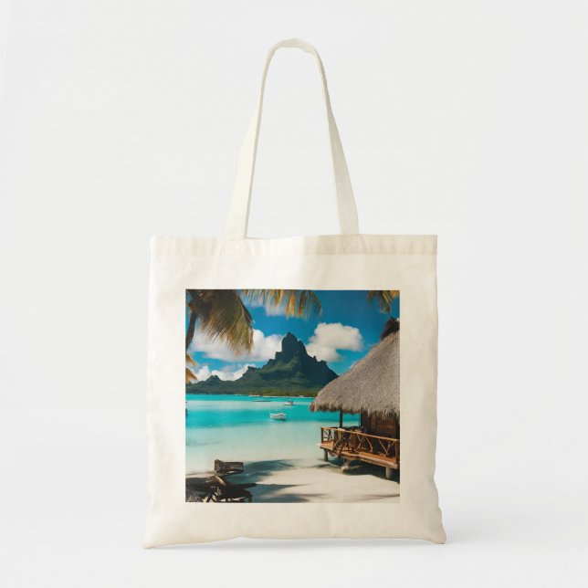 Bora Bora Postcard (2) Tote Bag (Front)