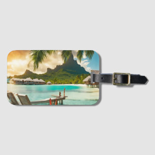 Bora Bora Postcard (Bora Bora d) Luggage Tag