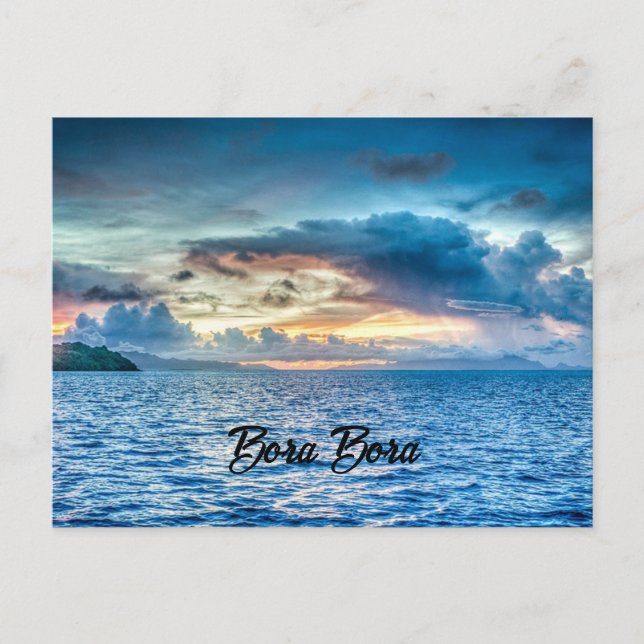 Bora Bora, South Pacific island Postcard (Front)