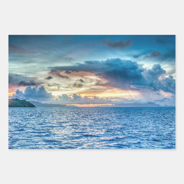 Bora-bora, South Pacific island Wrapping Paper Sheet (Front 2)