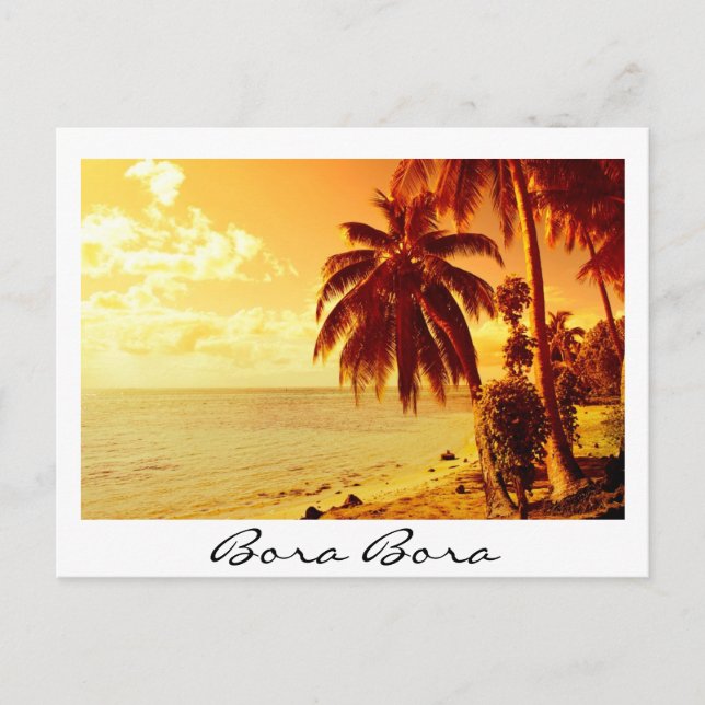 Bora Bora sunset postcard (Front)