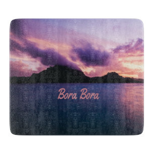 Bora Bora Suset Island Beach Cutting Board