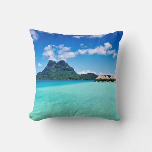 Bora Bora throw pillow (Front)