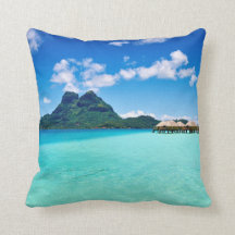 Bora Bora throw pillow