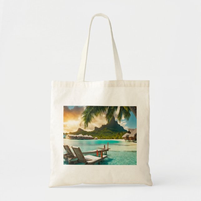 Bora Bora Tote Bag (Bora Bora d) (Front)